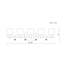 Load image into Gallery viewer, Decato Wall Light - line drawing.
