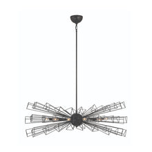 Load image into Gallery viewer, Dendelio Chandelier in Black (10-Light).
