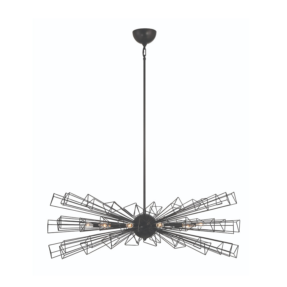 Dendelio Chandelier in Black (10-Light).