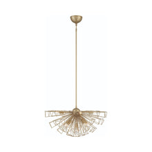 Load image into Gallery viewer, Dendelio Semi Flush Mount Ceiling Light in Matte Gold.
