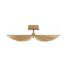 Load image into Gallery viewer, Seraph LED Semi Flush Mount Ceiling Light in Matte Gold.
