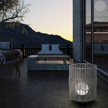 Load image into Gallery viewer, Wallis Outdoor Table Lamp in Outside Area.
