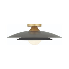 Load image into Gallery viewer, Welsh LED Flush Mount Ceiling Light in Matte Gray.
