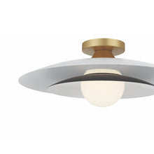 Load image into Gallery viewer, Welsh LED Flush Mount Ceiling Light in Detail.
