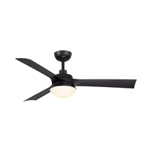Load image into Gallery viewer, Barlow Indoor / Outdoor LED Ceiling Fan in Black.
