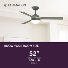 Load image into Gallery viewer, Barlow Indoor / Outdoor LED Ceiling Fan in Detail.
