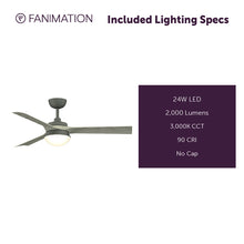 Load image into Gallery viewer, Barlow Indoor / Outdoor LED Ceiling Fan in Detail.
