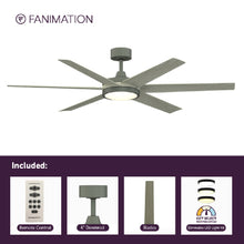 Load image into Gallery viewer, Brawn Indoor / Outdoor LED Ceiling Fan in Detail.
