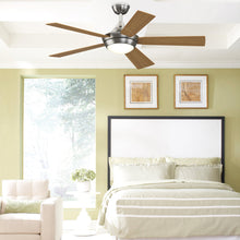 Load image into Gallery viewer, Celano v2 Indoor LED Ceiling Fan in bedroom.
