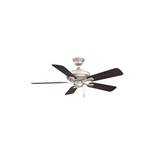Load image into Gallery viewer, Edgewood Outdoor Ceiling Fan in Brushed Nickel (44-Inch).
