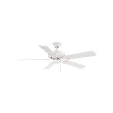 Load image into Gallery viewer, Edgewood Outdoor Ceiling Fan in Matte White (52-Inch).

