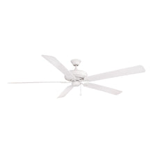 Load image into Gallery viewer, Edgewood Outdoor Ceiling Fan in Matte White (72-Inch).
