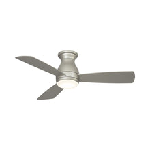 Load image into Gallery viewer, Hugh Outdoor LED Ceiling Fan in Brushed Nickel (44-Inch).
