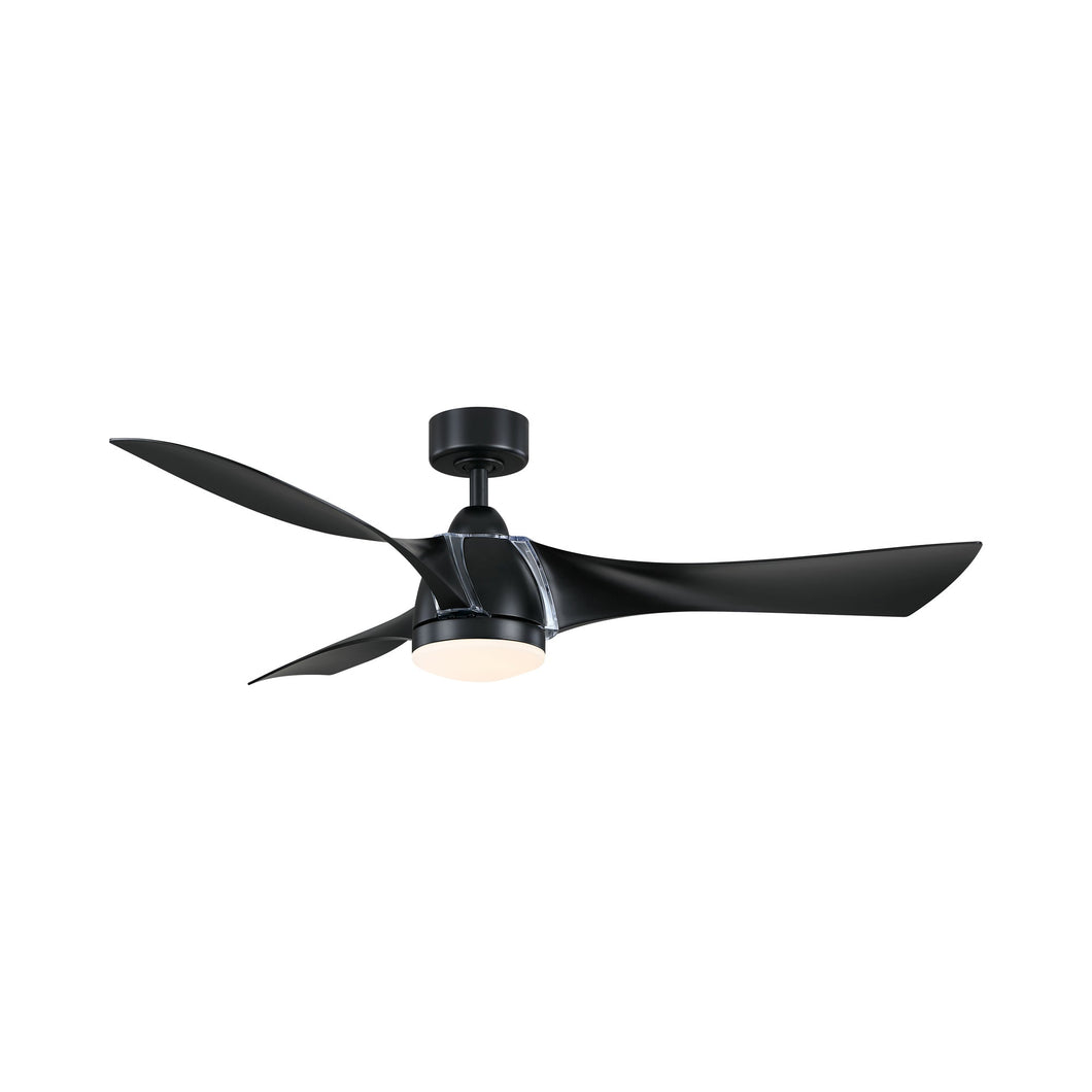 Klear Indoor / Outdoor LED Ceiling Fan in Black.