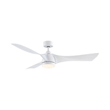 Load image into Gallery viewer, Klear Indoor / Outdoor LED Ceiling Fan in Matte White.
