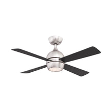 Load image into Gallery viewer, Kwad Indoor LED Ceiling Fan in Brushed Nickel (44-Inch).
