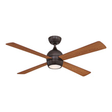 Load image into Gallery viewer, Kwad Indoor LED Ceiling Fan in Dark Bronze (52-Inch).
