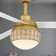 Load image into Gallery viewer, Paget Indoor / Outdoor LED Ceiling Fan in Detail.
