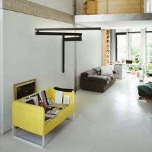 Load image into Gallery viewer, Black Flag LED Wall Light in living room.
