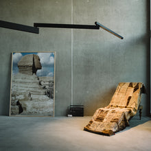 Load image into Gallery viewer, Black Flag LED Wall Light in living room.
