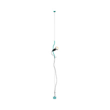 Load image into Gallery viewer, Parentesi Floor Lamp in Turquoise.
