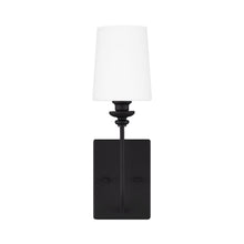 Load image into Gallery viewer, Bellevue Bath Wall Light in Midnight Black.
