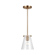 Load image into Gallery viewer, Blaine Pendant Light in Satin Brass.
