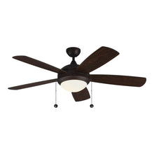 Load image into Gallery viewer, Discus Classic LED Ceiling Fan in Roman Bronze/Bronze/American Walnut (52-Inch).
