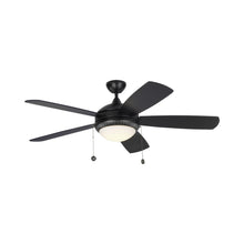 Load image into Gallery viewer, Discus Ornate LED Ceiling Fan in Matte Black.
