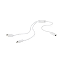 Load image into Gallery viewer, Disk Light Y Connector in White.
