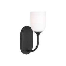 Load image into Gallery viewer, Emile Bath Vanity Light in Midnight Black (Small/Not Included).
