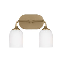 Load image into Gallery viewer, Emile Bath Vanity Light in Satin Bronze (Medium/Not Included).
