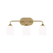 Load image into Gallery viewer, Emile Bath Vanity Light in Satin Bronze (Large/Not Included).
