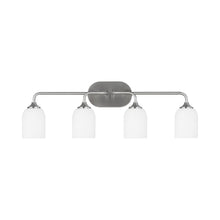 Load image into Gallery viewer, Emile Bath Vanity Light in Brushed Steel (Extra Large/Not Included).

