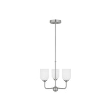 Load image into Gallery viewer, Emile Chandelier in Brushed Steel (Small/Not Included).
