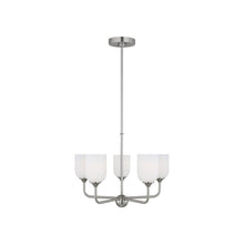 Load image into Gallery viewer, Emile Chandelier in Brushed Steel (Medium/Not Included).
