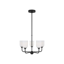 Load image into Gallery viewer, Emile Chandelier in Midnight Black (Medium/Not Included).
