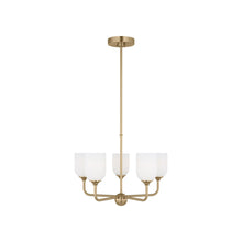 Load image into Gallery viewer, Emile Chandelier in Satin Bronze (Medium/Not Included).
