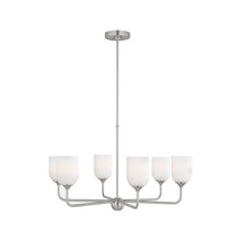 Load image into Gallery viewer, Emile Chandelier in Brushed Steel (Large/Not Included).
