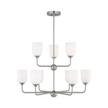 Load image into Gallery viewer, Emile Chandelier in Brushed Steel (Extra Large/Not Included).
