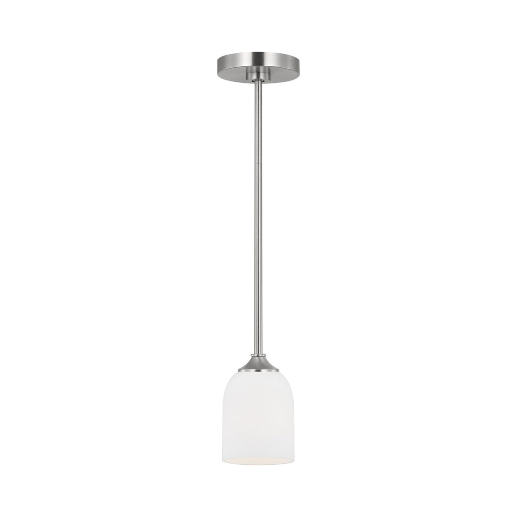 Emile Pendant Light in Brushed Steel (Not Included).