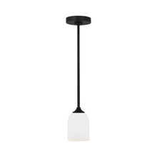 Load image into Gallery viewer, Emile Pendant Light in Midnight Black (Not Included).
