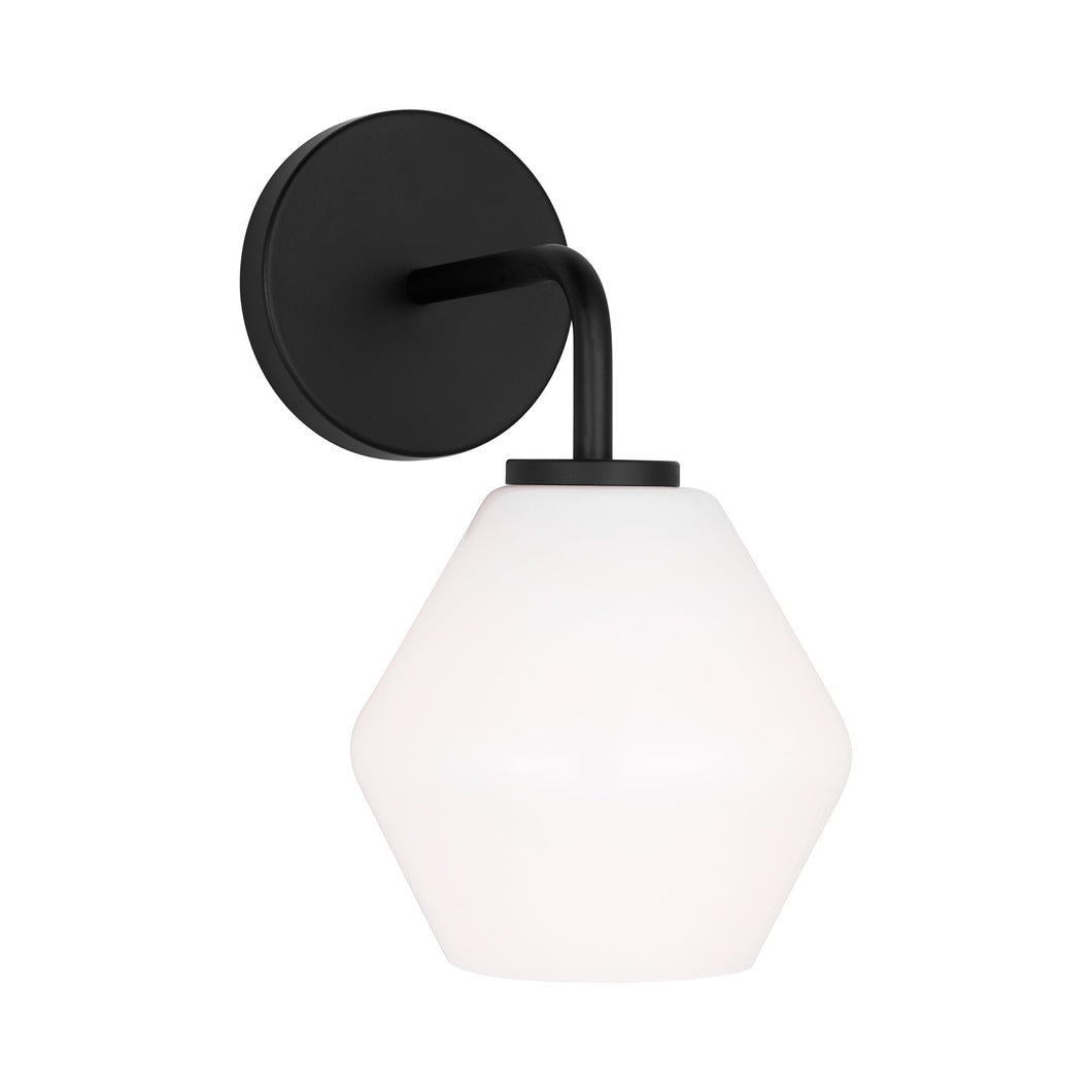 Jett Bath Vanity Light in Midnight Black (1-Light).