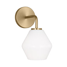 Load image into Gallery viewer, Jett Bath Vanity Light in Satin Brass (1-Light).
