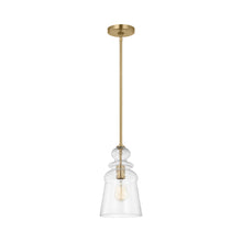 Load image into Gallery viewer, Kea Pendant Light in Satin Brass.
