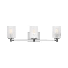 Load image into Gallery viewer, Lando Bath Vanity Light in Chrome (3-Light).
