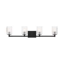 Load image into Gallery viewer, Lando Bath Vanity Light in Midnight Black (4-Light).
