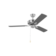 Load image into Gallery viewer, Linden Ceiling Fan in Brushed Steel/Silver (48-Inch).
