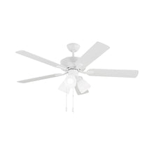 Load image into Gallery viewer, Linden LED 3 Ceiling Fan in Matte White.
