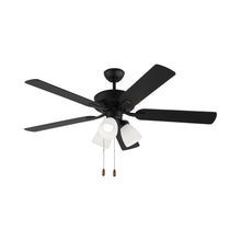 Load image into Gallery viewer, Linden LED 3 Ceiling Fan in Midnight Black.
